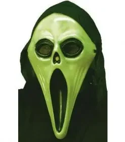 Masque Scream Phosphorescent Avec Cagoule