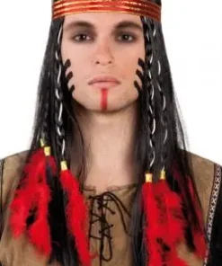 Perruque Bandeau Indien Homme