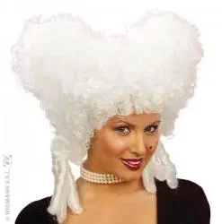 Perruque Baroque Blanche Femme