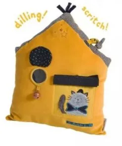 Coussin D'activités Maison Moutarde Les Moustaches - MOULIN ROTY - Happy Fiesta Lyon