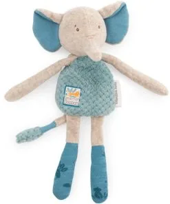Doudou-hochet éléphant Sous Mon Baobab - MOULIN ROTY - Happy Fiesta Lyon