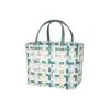 Fifty-Fifty Shopper Bag Teal Blue Mix - Handed By - Happy Fiesta Lyon