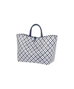 Motif Shopper Bag Navy - HANDED BY - Happy Fiesta Lyon