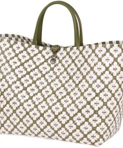 Motif Shopper Bag Olive - HANDED BY - Happy Fiesta Lyon