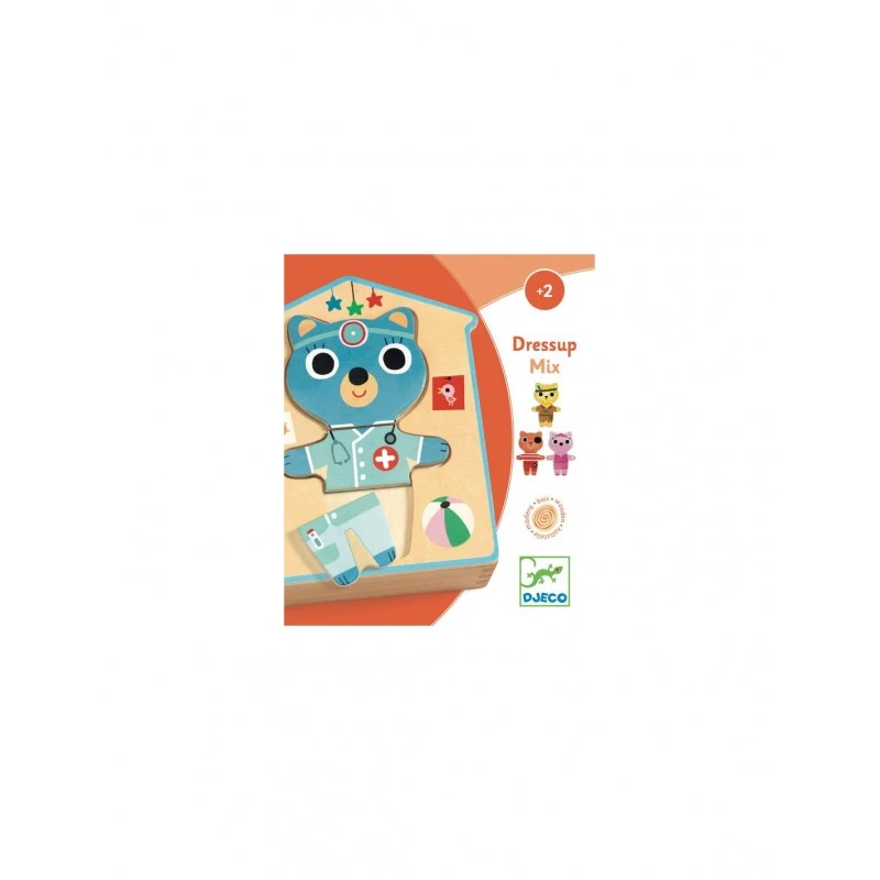 PUZZLES BOIS - Dressup-mix DJECO - Happy Fiesta Lyon 2 PUZZLES BOIS - Dressup-mix DJECO - Happy Fiesta Lyon â Image 2