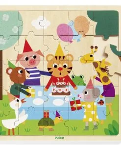 PUZZLES BOIS - Puzzlo Happy - DJECO - Happy Fiesta Lyon