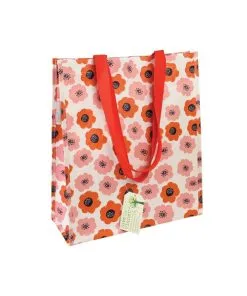 Sac Cabas Shopping Fleurs Poppy Vintage - Happy Fiesta Lyon