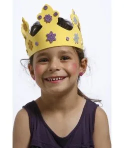 Anniversaire Enfant Activité Couronnes Mousse à Décorer - Happy Fiesta -Promos Halloween Boutique set 10 couronnes de princesse en mousse a decorer 2