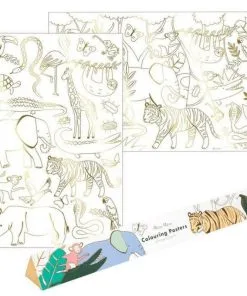 Set De 2 Poster Royaume Des Dinosaures Meri Meri - Happy Fiesta Lyon