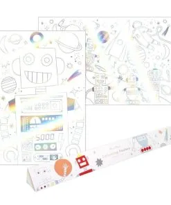 Set De 2 Poster Espace Meri Meri - Happy Fiesta Lyon -Promos Halloween Boutique set de 2 posters espace a colorier 3