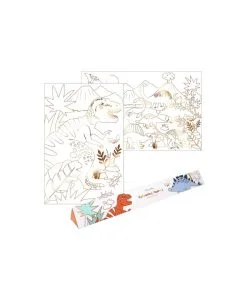 Set De 2 Poster Royaume Des Dinosaures Meri Meri - Happy Fiesta Lyon