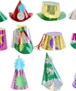 Chapeau Carton Métallisé