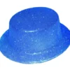 Chapeau Haut De Forme Bleu Pailleté