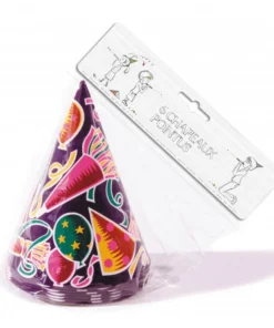 Sachet De 6 Chapeaux Cones En Carton