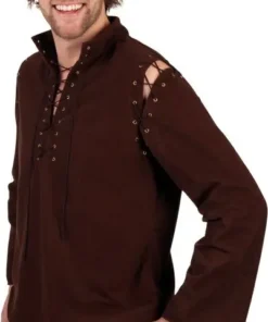 Chemise Médiévale Gabardine Marron