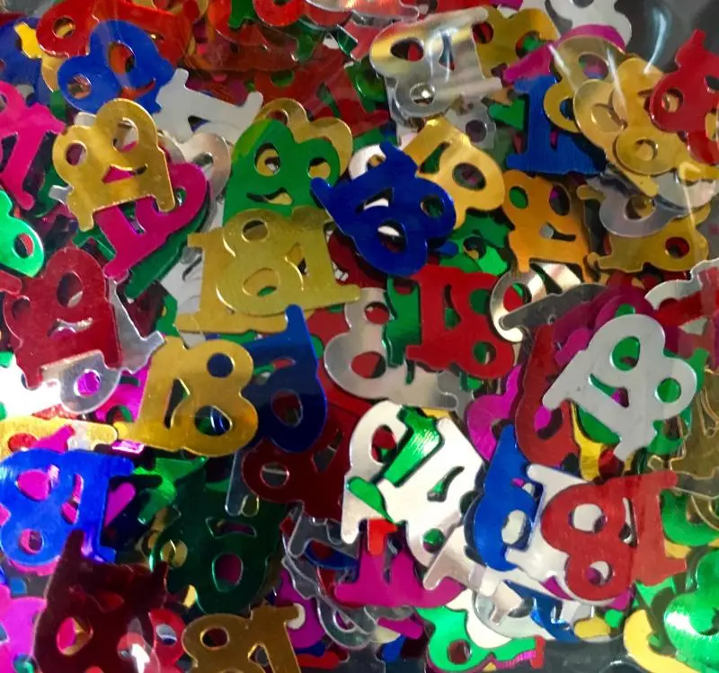 Confettis De Table Chiffre 18 1 Confettis De Table Chiffre 18