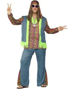 Costume Hippie Bleu Homme