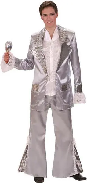 Déguisement Disco Argent Pour Homme 1 Déguisement Disco Argent Pour Homme