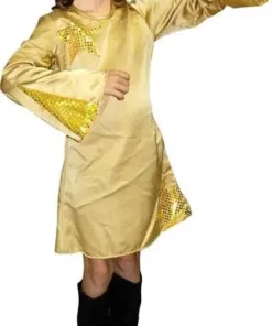 Déguisement Disco Queen Or Pour Enfant