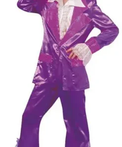 Déguisement Disco Violet Pour Homme