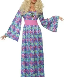 Déguisement Hippie Femme Robe Longue Flower