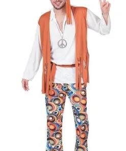 Déguisement Hippie Homme à Franges