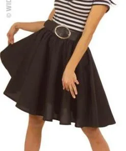 Déguisement Jupe Noire Rock'nroll