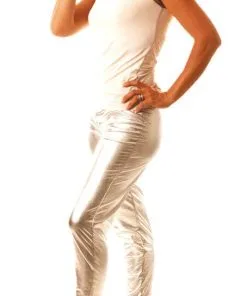 Déguisement Legging Argent