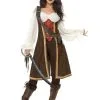 Déguisement Pirate Femme Marron