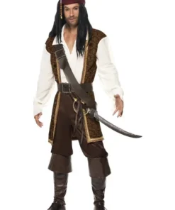 Déguisement Pirate Pour Homme Marron