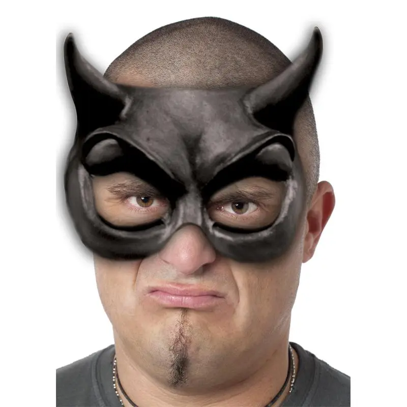 Demi Masque Diable Noir 1 Demi Masque Diable Noir
