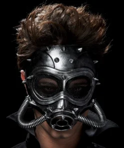 Masque à Gaz Futuriste Imitation Métal