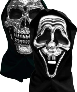 Masque Halloween Rigide Avec Cagoule