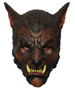 Masque Loup Garou Marron En Latex