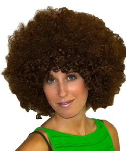 Perruque Afro Châtain