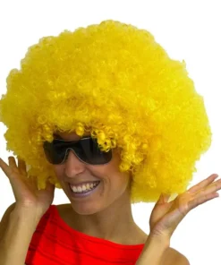 Perruque Afro Jaune