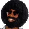 Perruque Afro Noire Homme