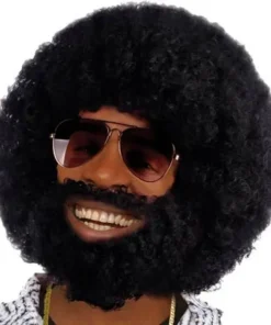 Perruque Afro Noire Homme