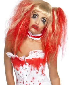 Perruque Blonde Ensanglantée