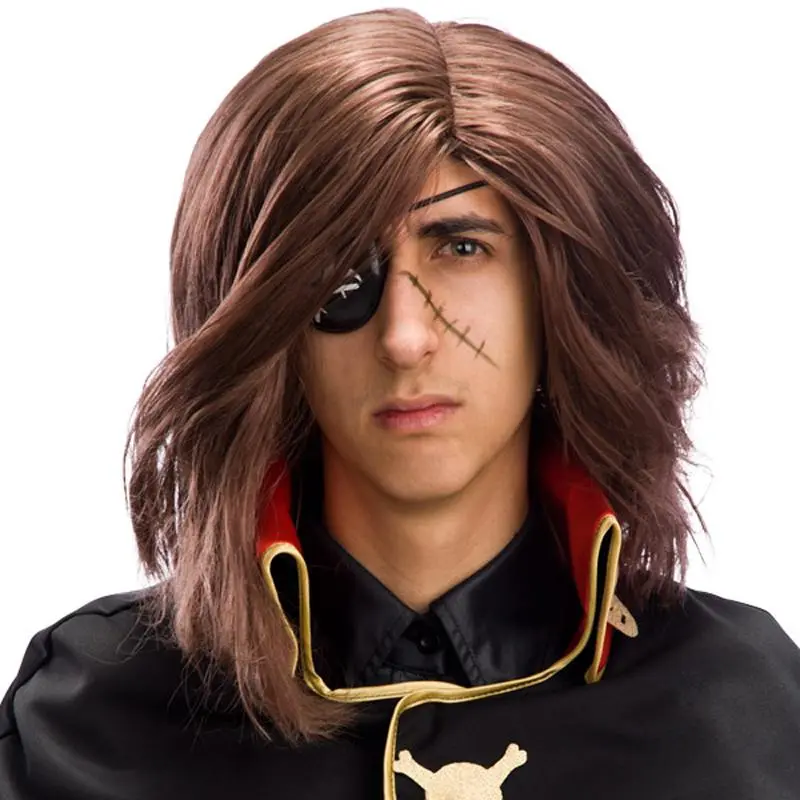Perruque Capitaine De L'Espace Avec Poche Oeil 1 Perruque Capitaine De L'Espace Avec Poche Oeil