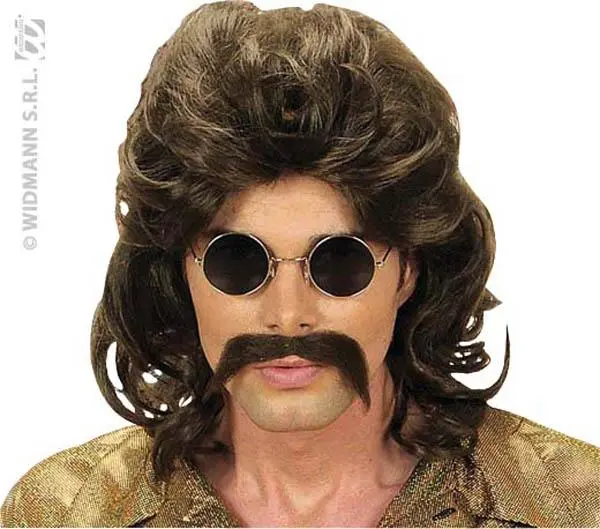 Perruque Châtain Pour Homme Année 70 1 Perruque Châtain Pour Homme Année 70