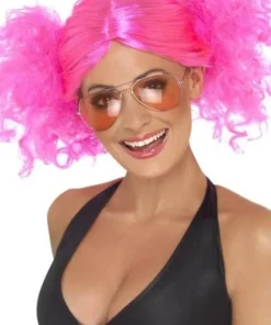 Perruque Couettes Roses