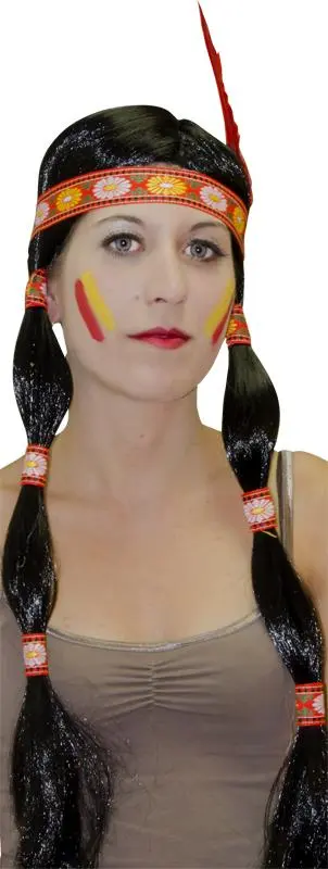 Perruque Indienne Avec Nattes 1 Perruque Indienne Avec Nattes