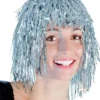 Perruque Métallisée Argent