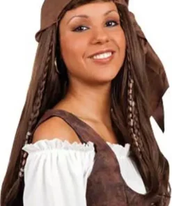 Perruque Pirate Dame Avec Fichu