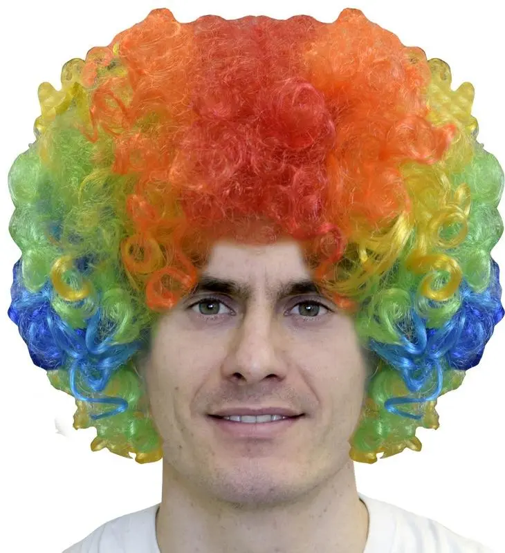 Perruque Pop Multicolore Super Luxe 1 Perruque Pop Multicolore Super Luxe