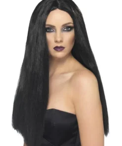 Perruque Sorcière Noire Longue