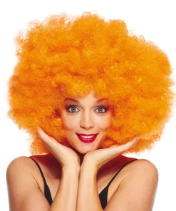 Perruque Super Afro Orange