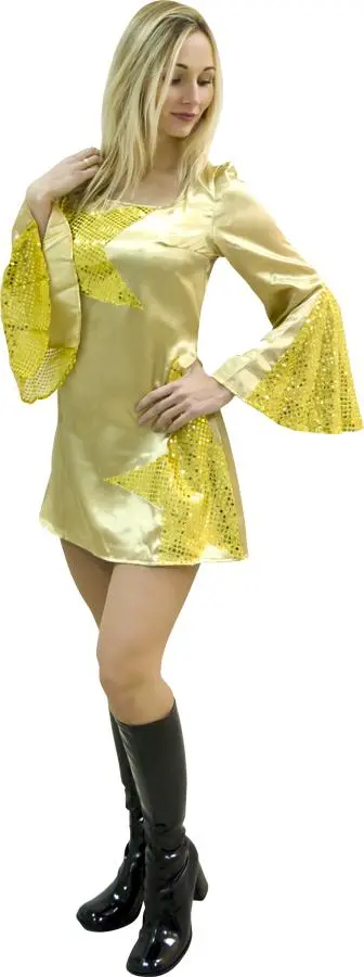 Robe Disco Femme Or 1 Robe Disco Femme Or