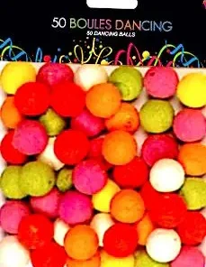 Boules Dancing Multicolores : Sachet De 50 Boules